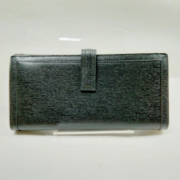 Gucci Long Wallet Black Leather 280-081825 - Picture 2 of 9